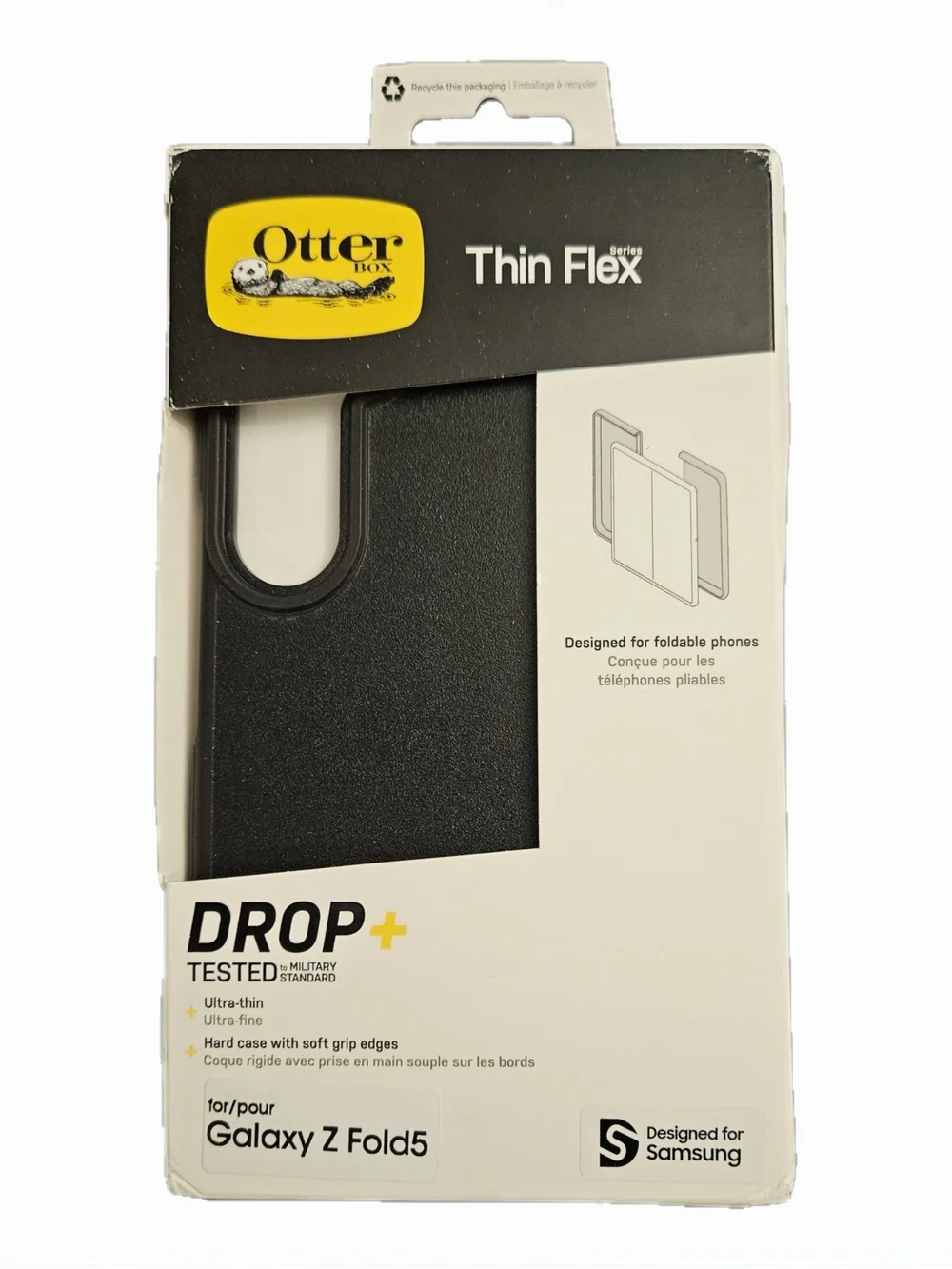 OtterBox Thin Flex Drop+ Case for Galaxy Z Fold5 - Black